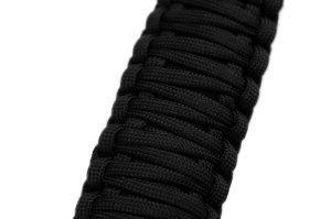 Jeep Rubicon Grab Handles - Front A-pillar and Rear Sound Bar - Fishbone Offroad - Paracord - Black - `07-`18